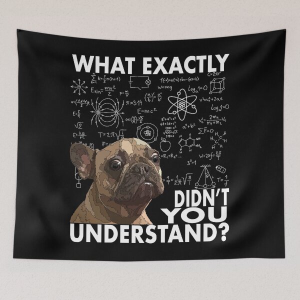 Item preview, Funny Science Nerd Frenchie Dog designed and sold by Just-Arts-4U.