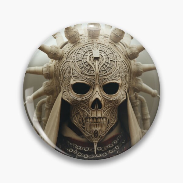 Item preview, Ornate Skull Warrior with Intricate Helmet and Robes designed and sold by landletsy.