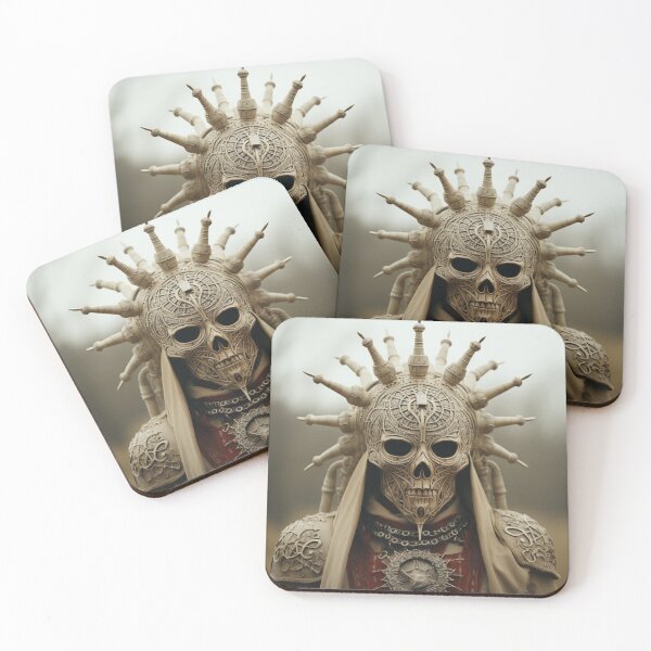 Item preview, Ornate Skull Warrior with Intricate Helmet and Robes designed and sold by landletsy.