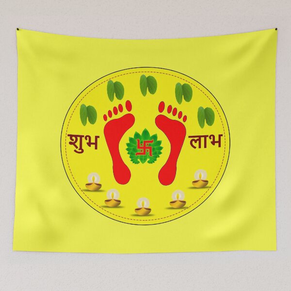 Item preview, goddess lakshmi foot print designed and sold by hutofdesigns.