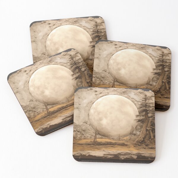 Item preview, Textured Moonlit Landscape with Sculpted Earth designed and sold by landletsy.