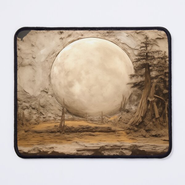 Item preview, Textured Moonlit Landscape with Sculpted Earth designed and sold by landletsy.