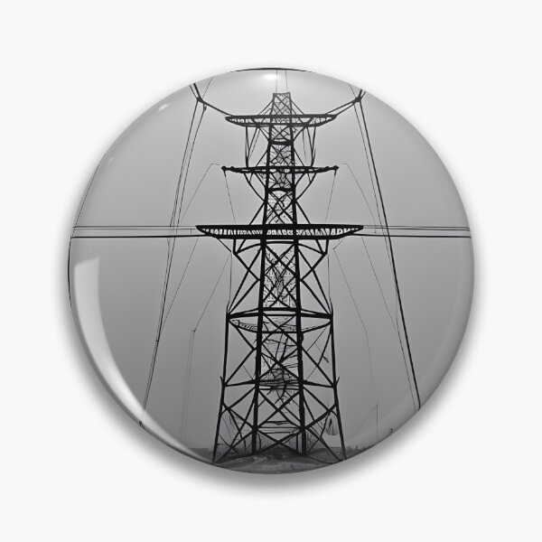Item preview, Monochrome Electricity Pylon designed and sold by pinkal.