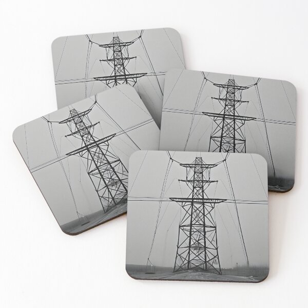 Item preview, Monochrome Electricity Pylon designed and sold by pinkal.