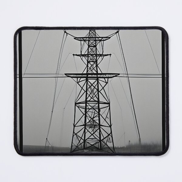 Item preview, Monochrome Electricity Pylon designed and sold by pinkal.