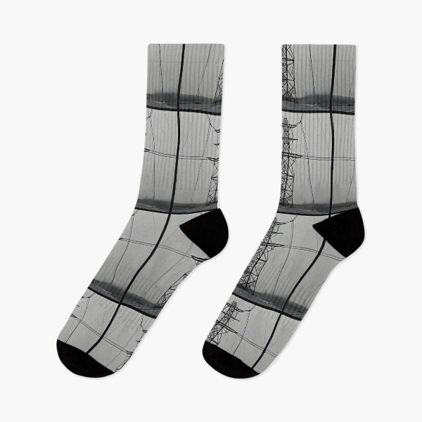 Item preview, Monochrome Electricity Pylon designed and sold by pinkal.
