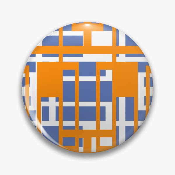 Item preview, Geometric Shapes Pattern Orange White Cut Out designed and sold by taiche.