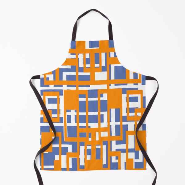 Item preview, Geometric Shapes Pattern Orange White Cut Out designed and sold by taiche.