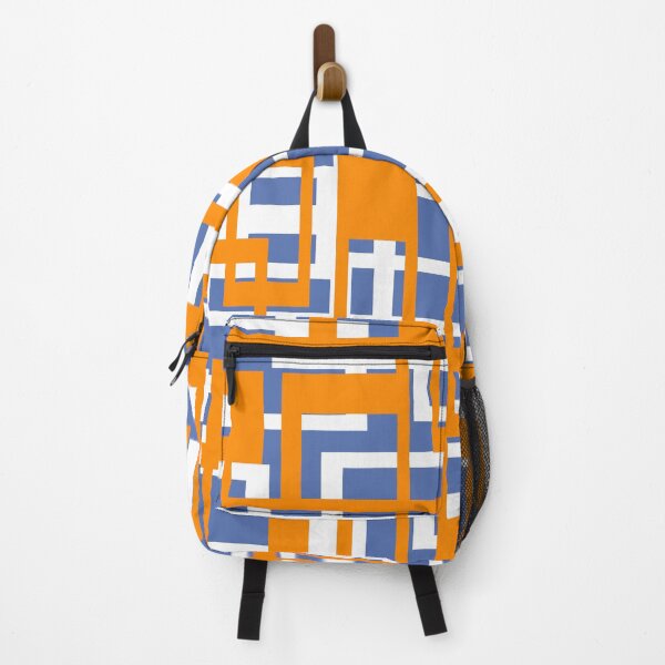 Item preview, Geometric Shapes Pattern Orange White Cut Out designed and sold by taiche.