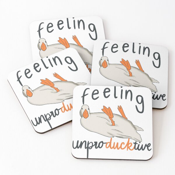 Item preview, Feeling unproductive duck designed and sold by LisaTrincaArt.