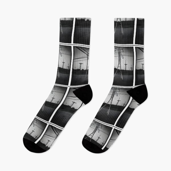Item preview, Electricity Pylons, Vintage Photo Style designed and sold by pinkal.