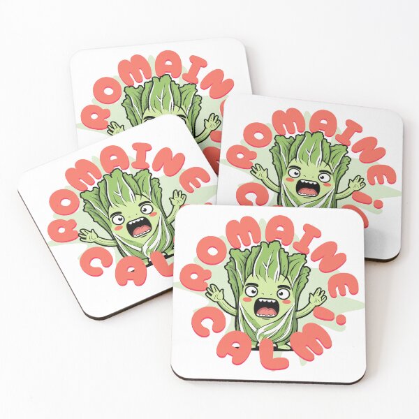 Item preview, Romaine Calm , funny vegan pun design designed and sold by Shelmodine79.