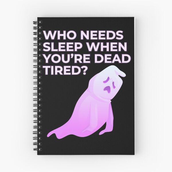 Item preview, Exhausted Ghost: Dead Tired and Sleepless designed and sold by UN-FUR-GETTABLE.