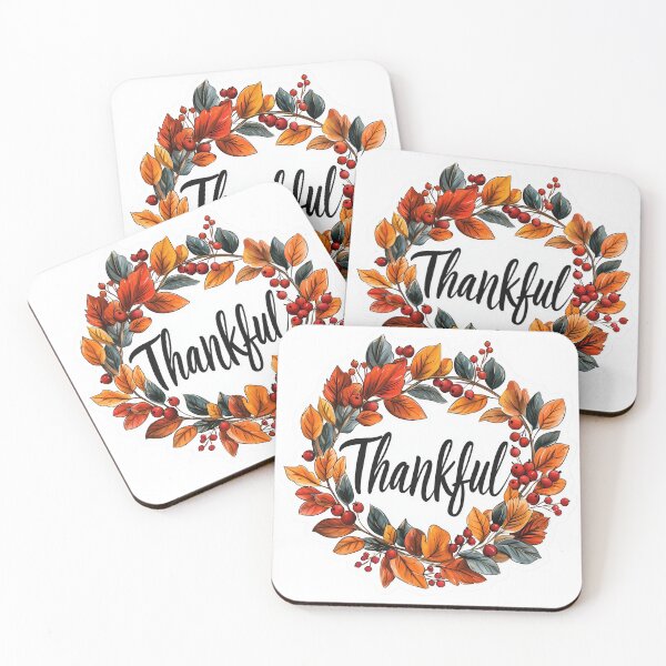 Item preview, Thankful Autumn Wreath Sticker with Fall Leaves and Berries designed and sold by Liseri.