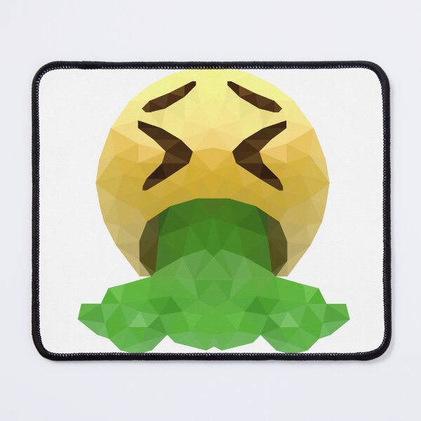 Item preview, Geometric Puke Face Emoji – Funny Low-Poly Design designed and sold by OrangePoly.