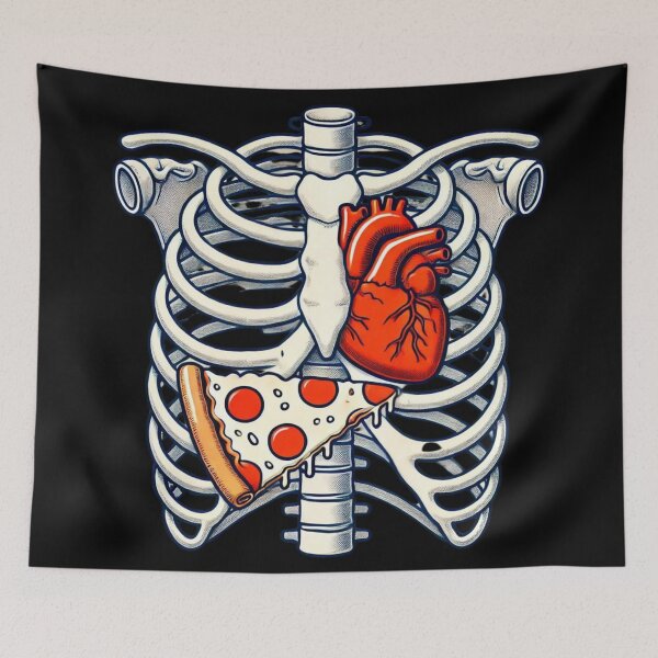 Item preview, Skeleton Dad Halloween Pregnancy Pizza designed and sold by GlowUpLook.