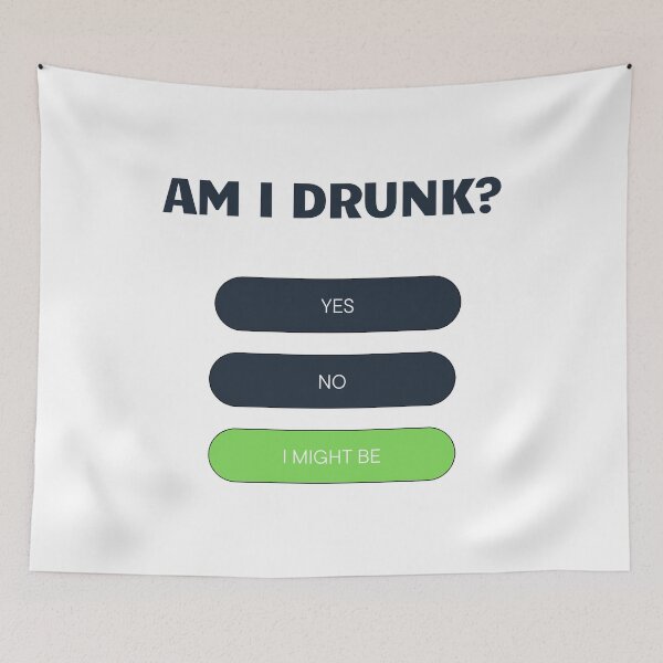 Item preview, Am I Drunk I might be shirt designed and sold by Rlyehinmate.
