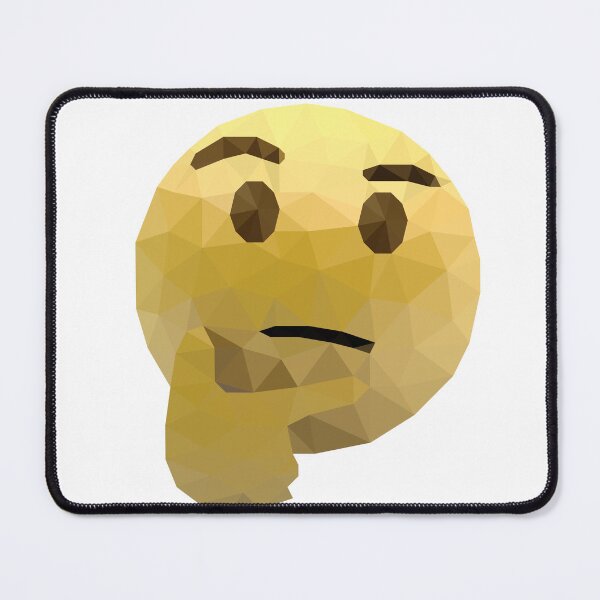 Item preview, Geometric Thinking Emoji – Thoughtful Low-Poly Art designed and sold by OrangePoly.
