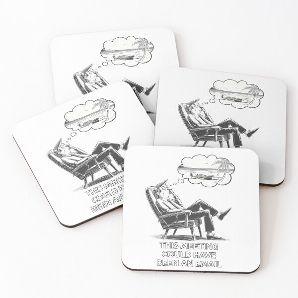Item preview, Funny Office Meeting Daydream Cartoon designed and sold by ZetaDream.