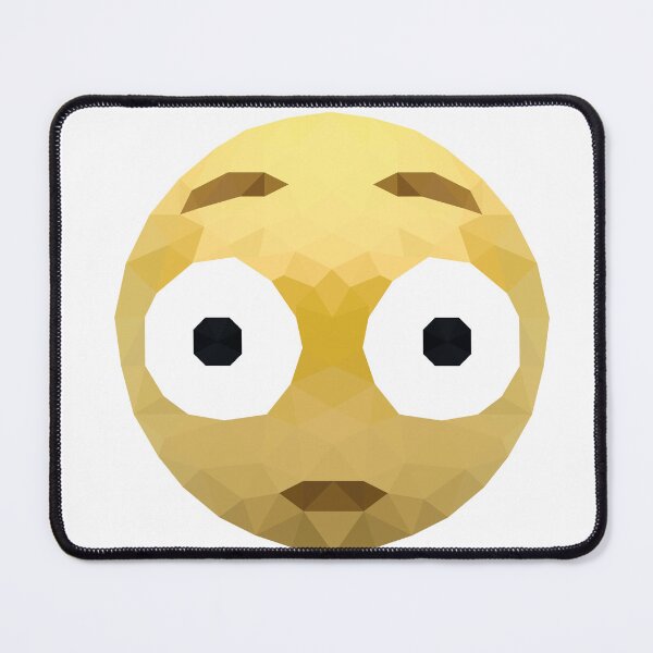 Item preview, Geometric Shocked Emoji – Surprised Low-Poly Art designed and sold by OrangePoly.