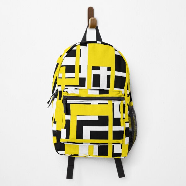 Item preview, Geometric Shapes Pattern Yellow White Black Background designed and sold by taiche.