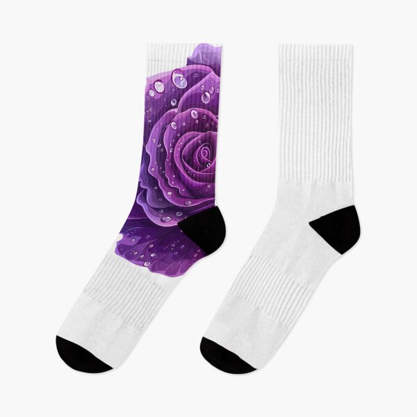 Item preview, Purple Rose with dew designed and sold by Ma-Pra.