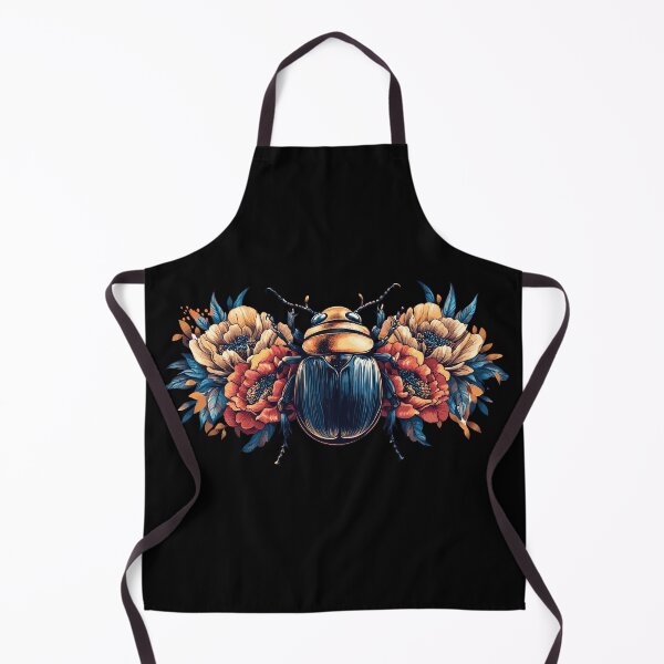 Item preview, Scarab beetle surrounded by colorful flowers designed and sold by shafranietz.