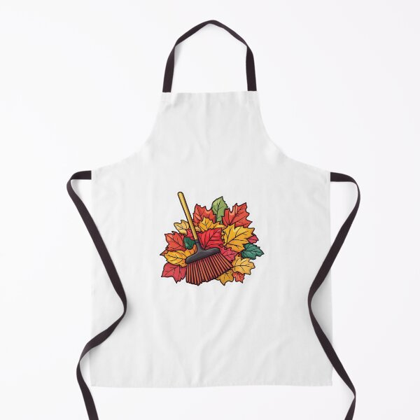 Item preview, Autumn Raking Sticker with Colorful Fall Leaves and Rake designed and sold by Liseri.