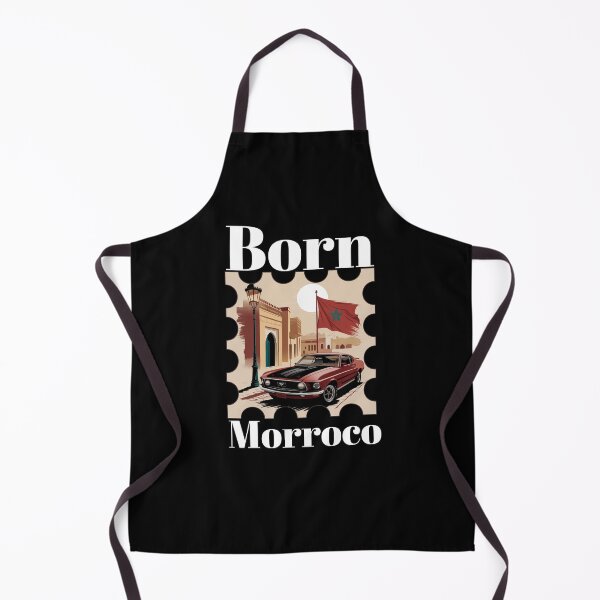 Item preview, Born in Morocco - Retro Desert Vibes T-Shirt Design designed and sold by Inspius.