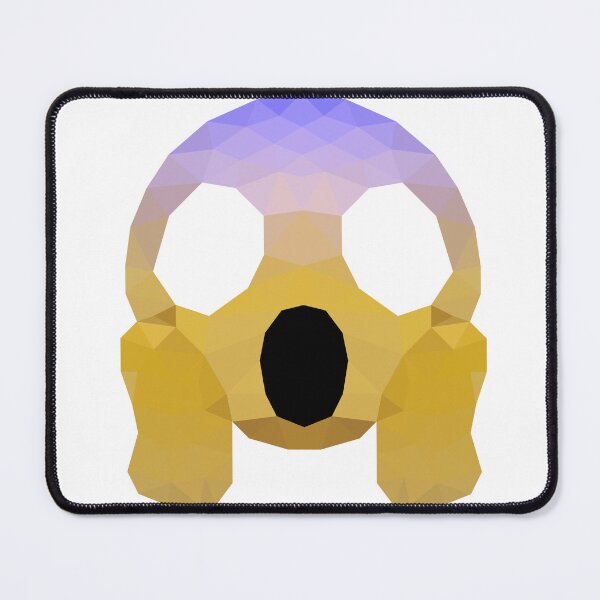 Item preview, Geometric Shocked Skull Emoji – Low-Poly Surprised Expression designed and sold by OrangePoly.