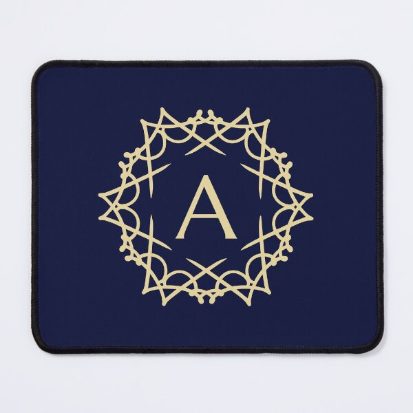 Item preview, Gold Ornamental Letter A Badge designed and sold by rasagamastore.