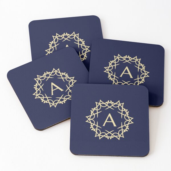 Item preview, Gold Ornamental Letter A Badge designed and sold by rasagamastore.