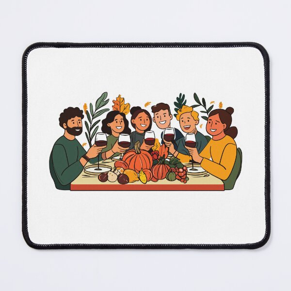 Item preview, Thanksgiving Family Dinner Celebration Sticker with Autumn Harvest designed and sold by Liseri.