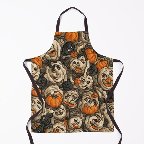 Item preview, Spooky Pumpkin Faces in Pixel Art - Halloween Madness designed and sold by Spicex2.