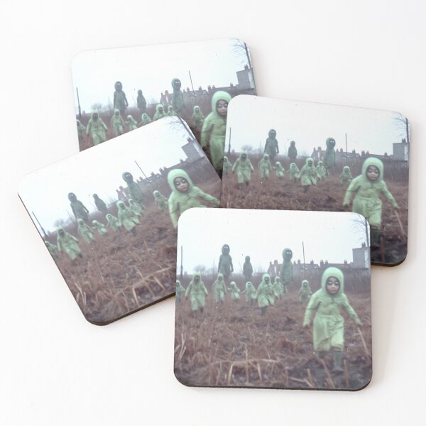 Item preview, Creepy Hooded Children Marching Through a Foggy Field designed and sold by landletsy.