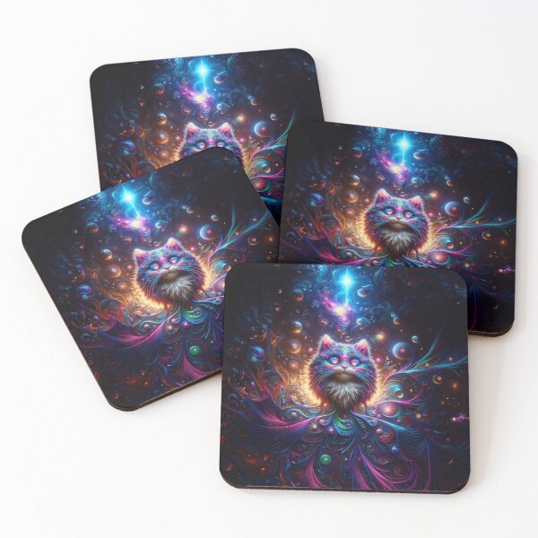 Item preview, Cosmic Feline Whimsy designed and sold by The Cosmic Phenomenon .