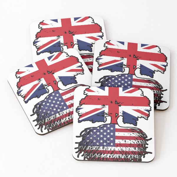 Item preview, USA American British UK Tree Roots Flag designed and sold by FlagX.