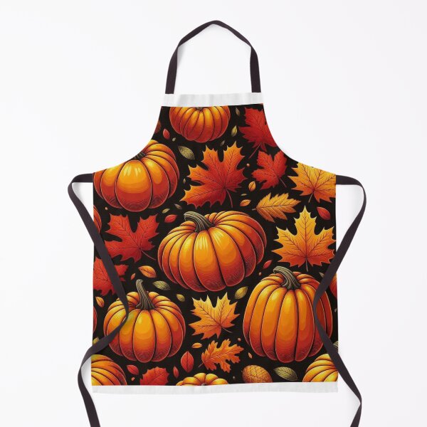 Item preview, Autumn pattern with pumpkins and colorful leaves. designed and sold by Blitzarbeiter.