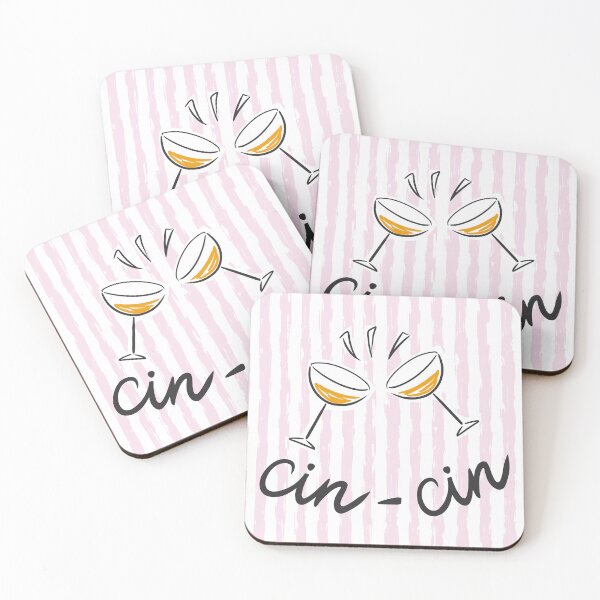 Item preview, Cin-Cin typography - pink and orange designed and sold by vivdesign.