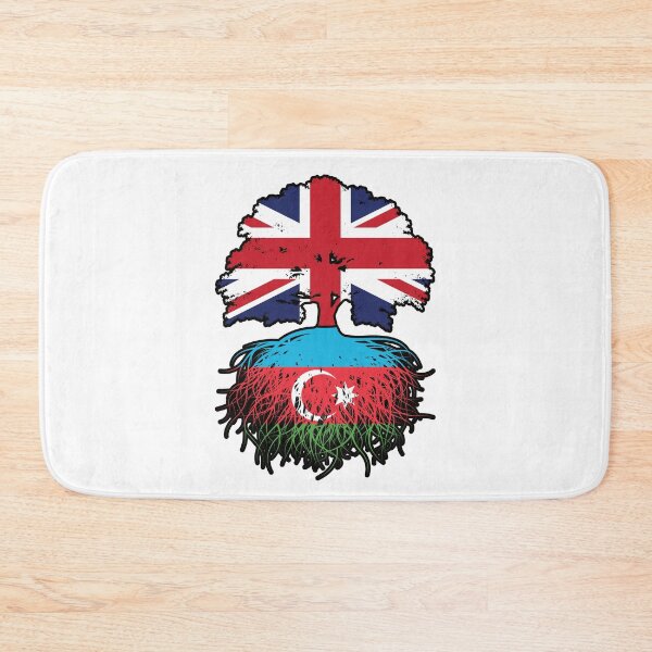 Item preview, Azerbaijan Azerbaijani British UK Tree Roots Flag designed and sold by FlagX.