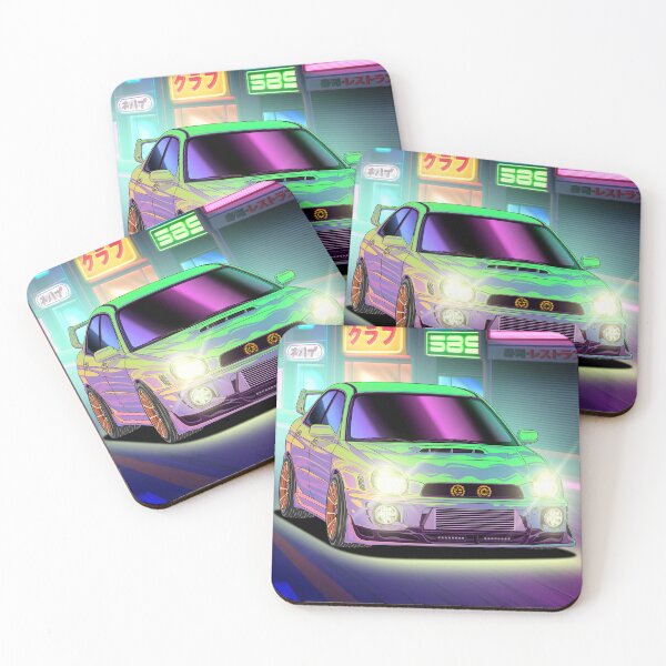 Item preview, JDM Subie Impreza WRX Bug Eyes Neon Night designed and sold by JDM Guyvit.
