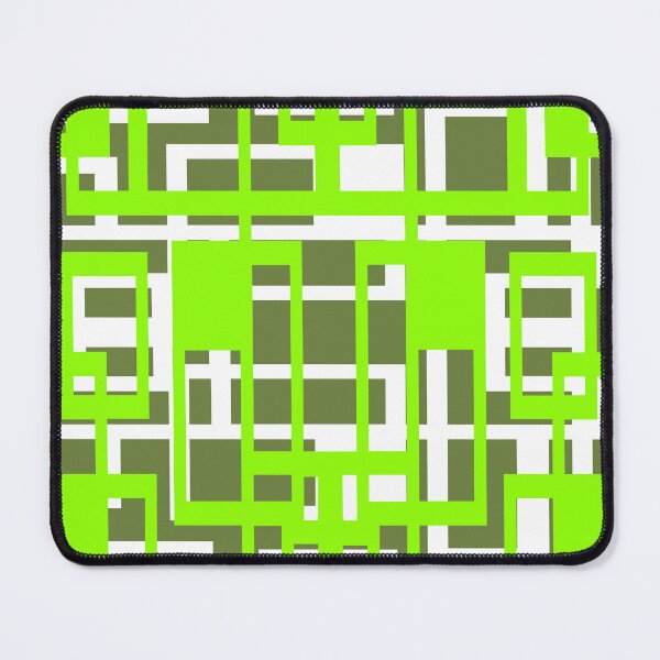 Item preview, Geometric Shapes Pattern Lime-Green White Cut Out designed and sold by taiche.