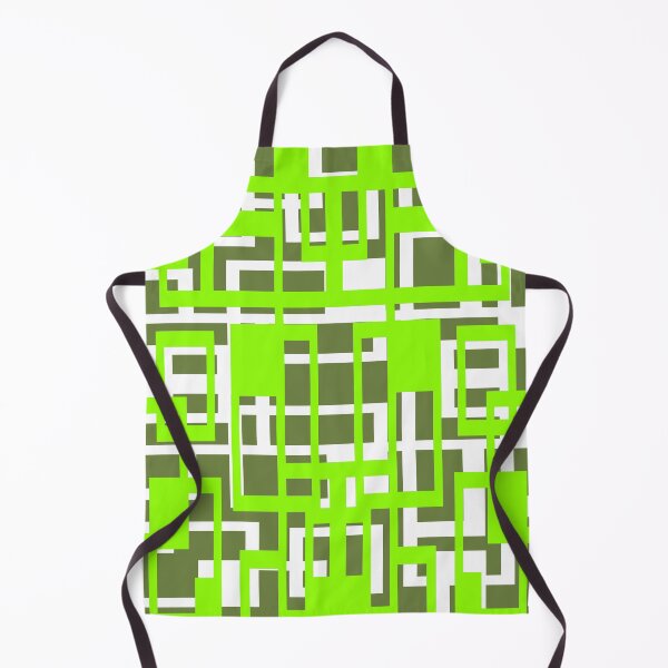 Item preview, Geometric Shapes Pattern Lime-Green White Cut Out designed and sold by taiche.