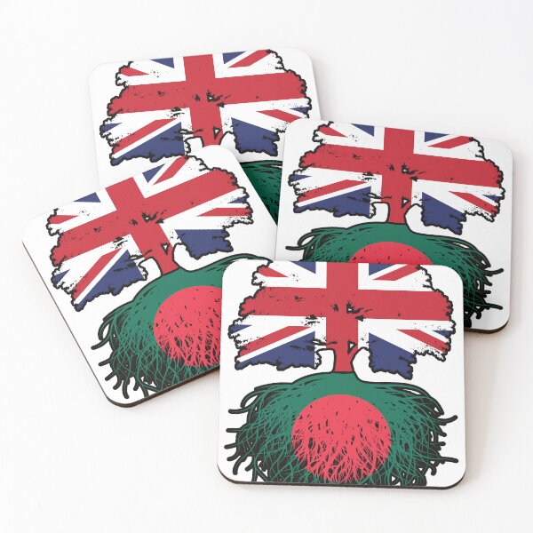 Item preview, Bangladesh Bangladeshi British UK Tree Roots Flag designed and sold by FlagX.