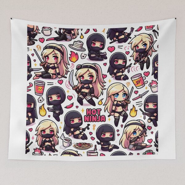 Item preview, Hot Chibi ninja pattern 32.0 designed and sold by StickyGuys.