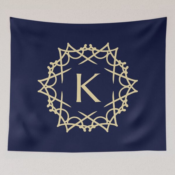 Item preview, Gold Ornamental Letter K Badge designed and sold by rasagamastore.