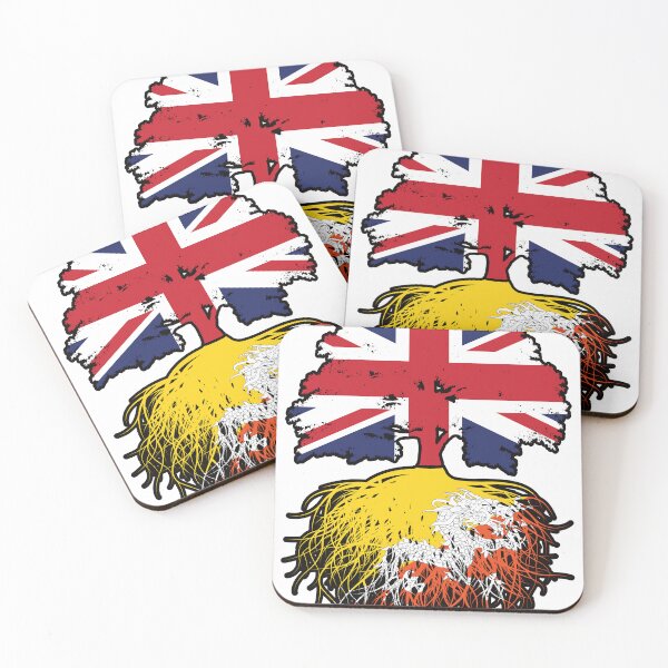 Item preview, Bhutan Bhutanese British UK Tree Roots Flag designed and sold by FlagX.