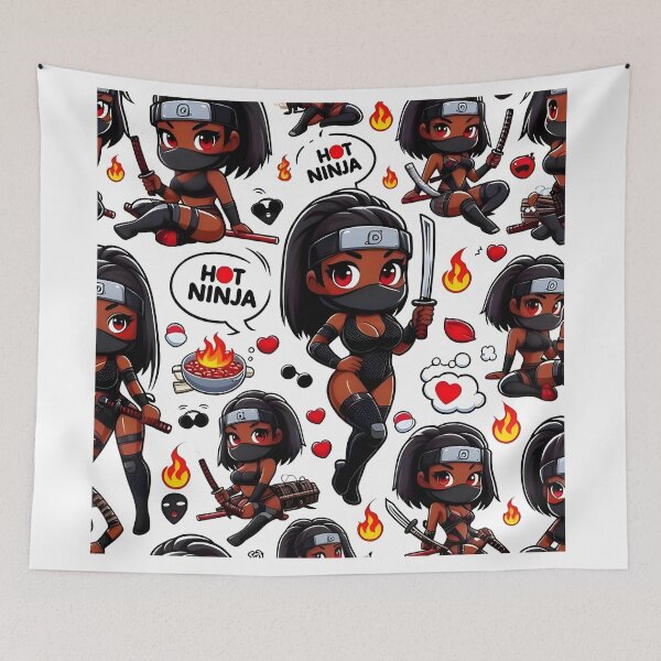 Item preview, Hot Chibi ninja pattern 33.0 designed and sold by StickyGuys.
