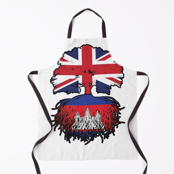 Item preview, Cambodia Cambodian British UK Tree Roots Flag designed and sold by FlagX.