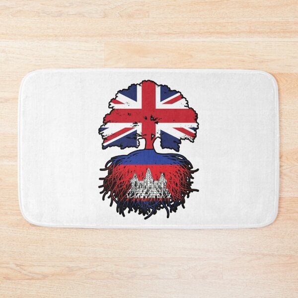 Item preview, Cambodia Cambodian British UK Tree Roots Flag designed and sold by FlagX.